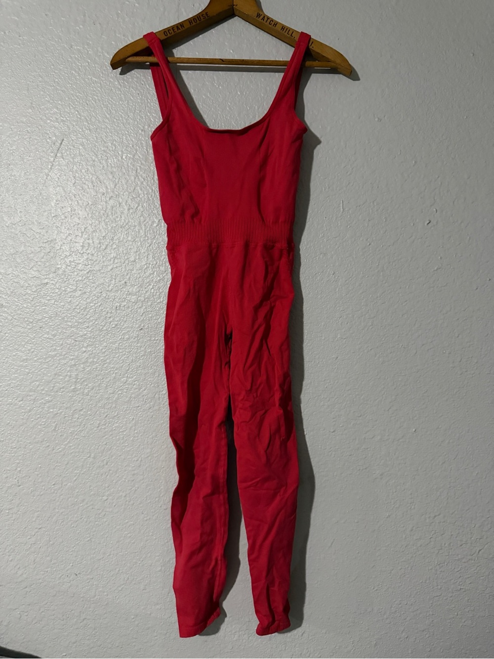 Free People Movement Good Karma One Piece Jumpsuit Size XS/Small Neon Red